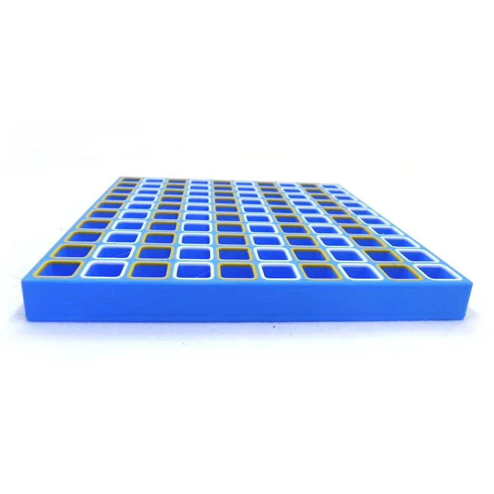 boîte à compartiments avec codes couleurs : 100 compartiments de 10×10×10 mm (#1187)