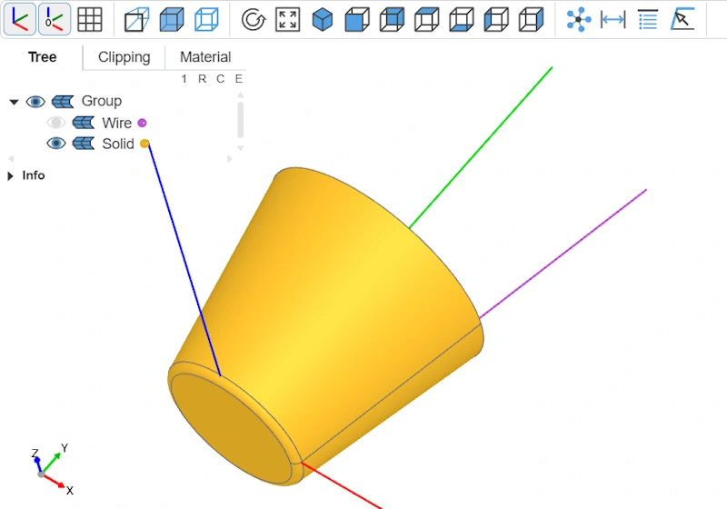 la révolution nous permet d'obtenir notre bol en 3D