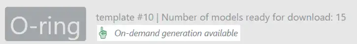 example of on-demand generation available on a template