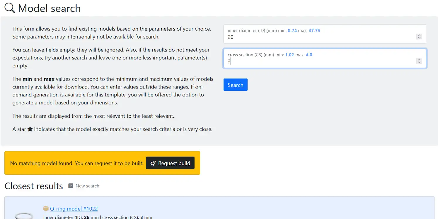box offering on-demand generation of the 3D model
