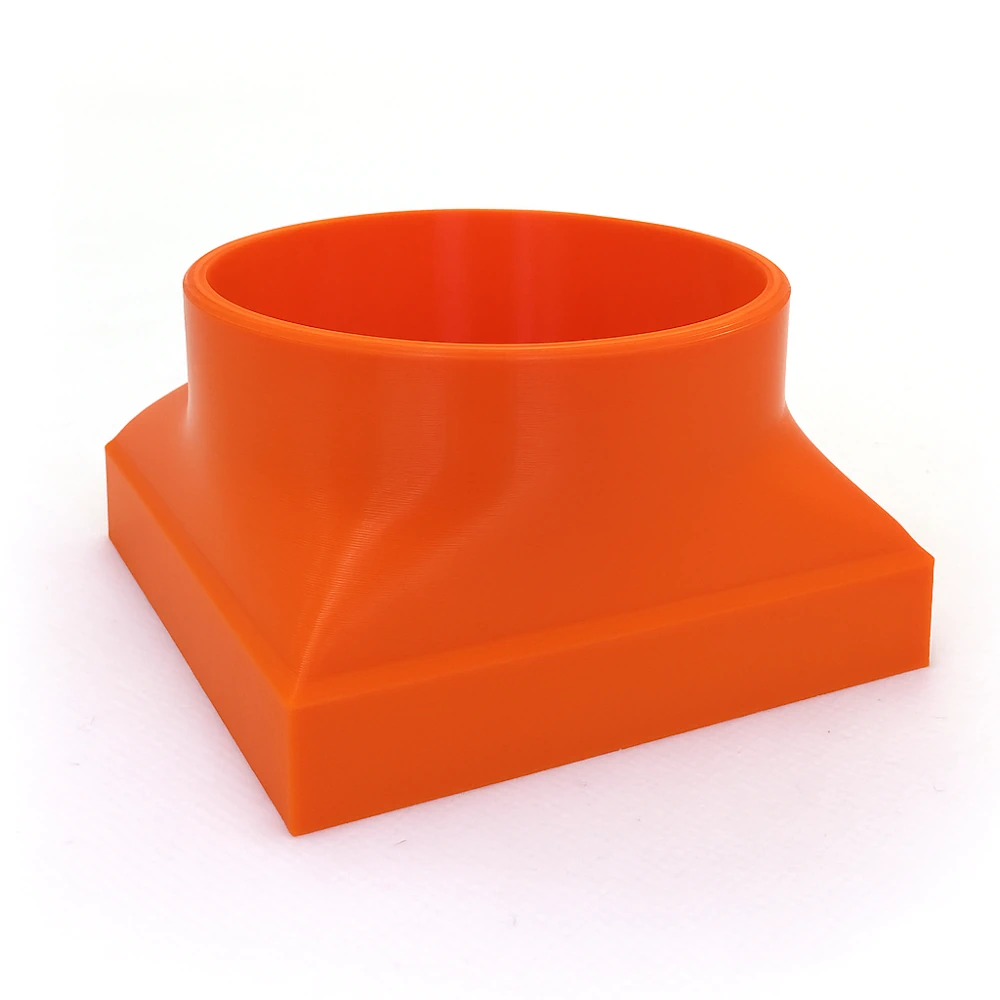 adaptateur de tube rond vers rectangulaire