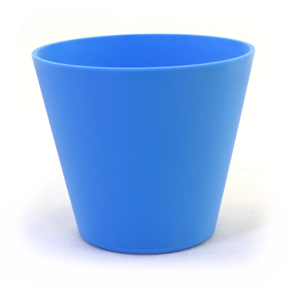 Pot STL 3D file, inner: base Ø50 mm, top Ø80 mm, height 70 mm - wall thickness 2 mm