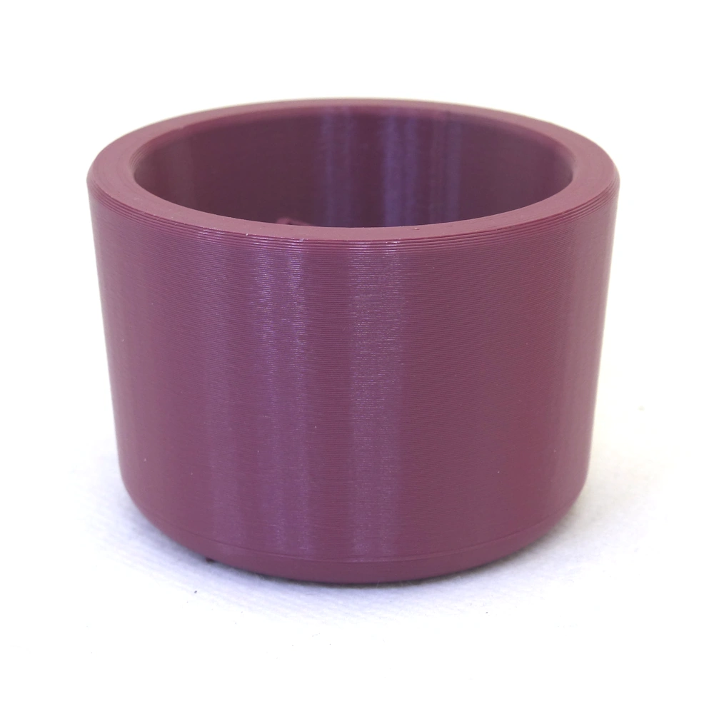 Container STL 3D file, inner: base Ø50 mm, top Ø55 mm, height 40 mm - wall thickness 6 mm