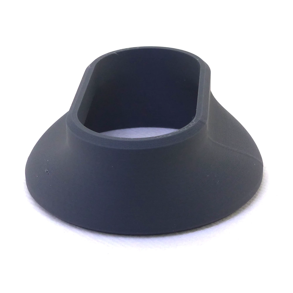 Oval duct transition adapter STL file 80.1x80&nbsp;mm to 80x40&nbsp;mm – transition: 20&nbsp;mm generated online