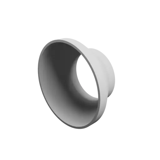Tubing adapter STL 3D file ⌀ 195–127 mm (Length: 90 mm)