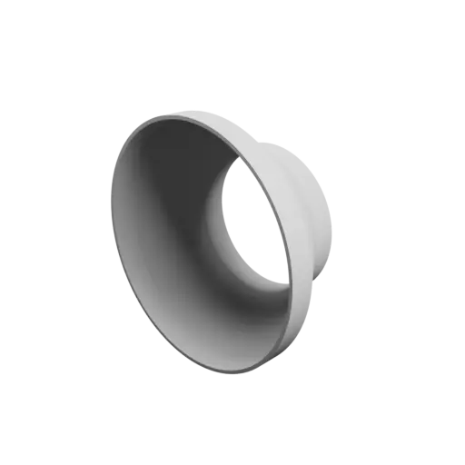 Tubing adapter STL 3D file ⌀ 200–127 mm (Length: 90 mm)