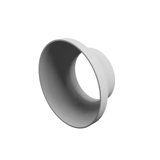 Tube adapter STL file ⌀ 205–137 mm (Length: 90 mm)