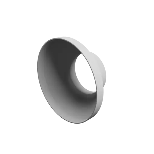 Tube adapter STL file ⌀ 205–110 mm (Length: 90 mm)