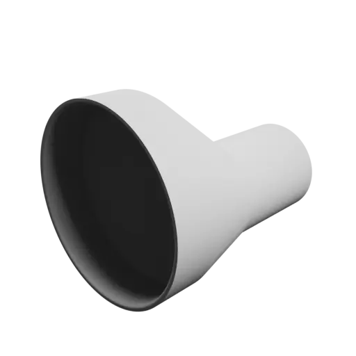 Tube adapter STL file ⌀ 120–56 mm (Length: 120 mm)