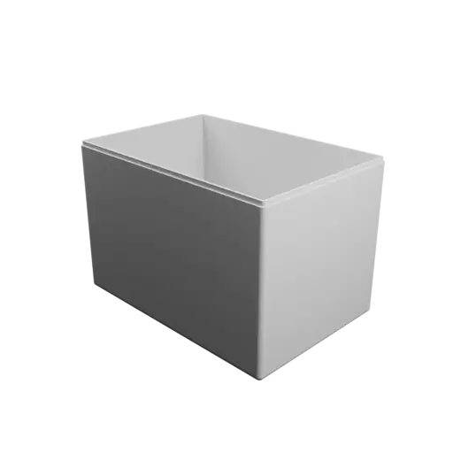 rectangular box with lid STL 3D model – 220×150×150 mm, wall thickness 3 mm