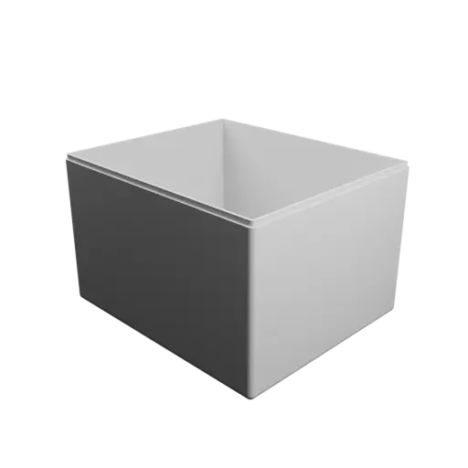 Rectangular box with lid STL 3D model – 200×170×130 mm, wall thickness 3 mm
