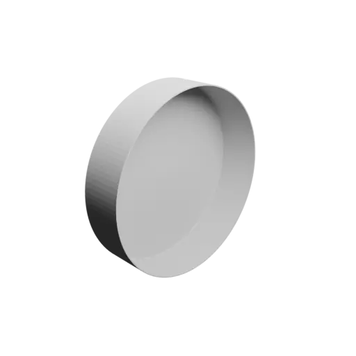 Pot STL file, inner: base Ø169 mm, top Ø169 mm, height 40 mm - wall thickness 1 mm