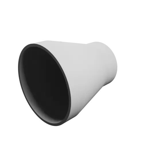Tube adapter STL file ⌀ 150–100 mm (Length: 160 mm)