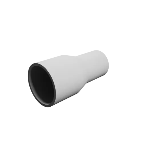 Tube adapter STL 3D file ⌀ 51–38 mm (Length: 100 mm)