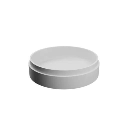 Round box with lid STL file ⌀ 70 mm - Height: 20 mm, Shell: 3 mm