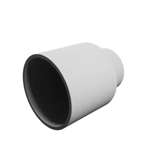 Tubing adapter STL file ⌀ 90–61 mm (Length: 112 mm)