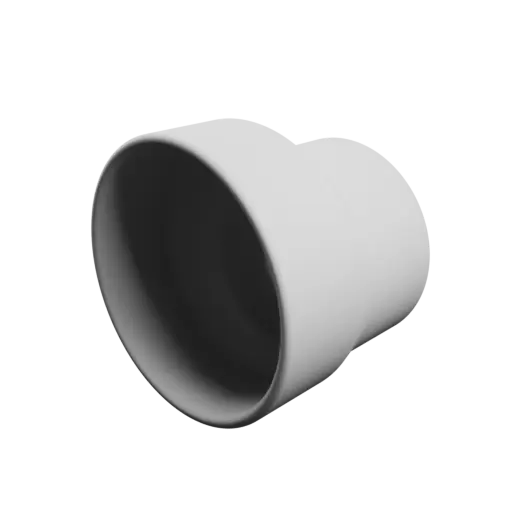 Tube adapter STL file ⌀ 74–57 mm (Length: 55 mm)