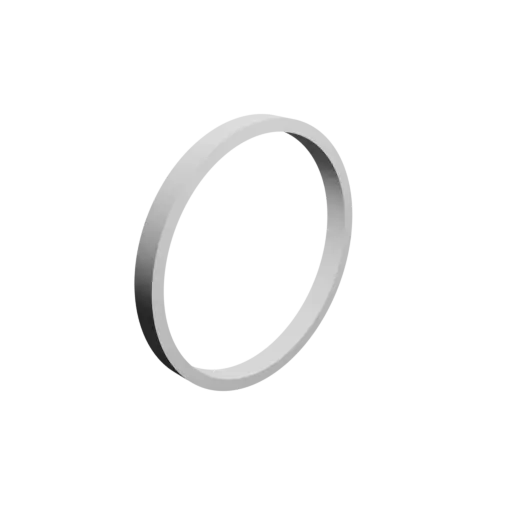 tube STL 3D model OD 55 mm, ID 50 mm, length 5 mm