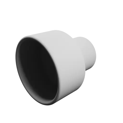 Tube adapter STL 3D file ⌀ 100–60 mm (Length: 105 mm)
