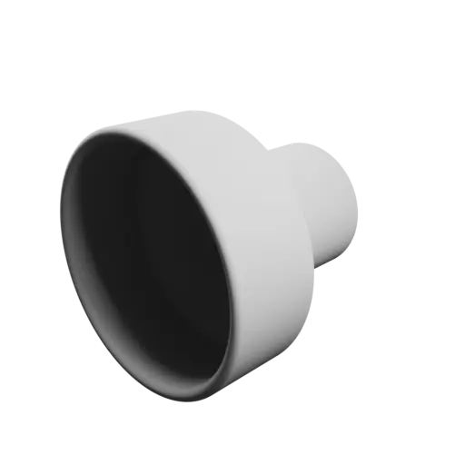 Tube adapter STL 3D file ⌀ 110–60 mm (Length: 105 mm)