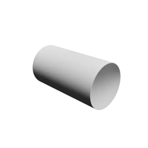 Hollow tube STL file OD 135 mm, ID 133 mm, length 250 mm