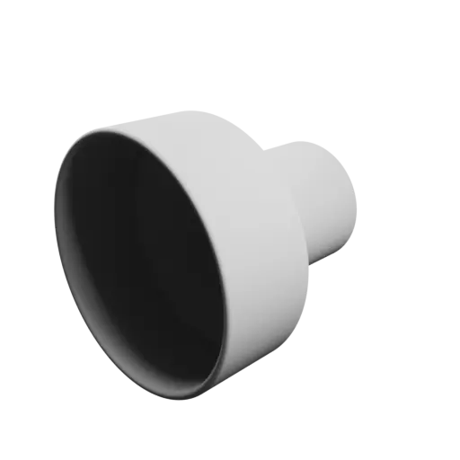 Tube adapter STL file ⌀ 104–56 mm (Length: 105 mm)