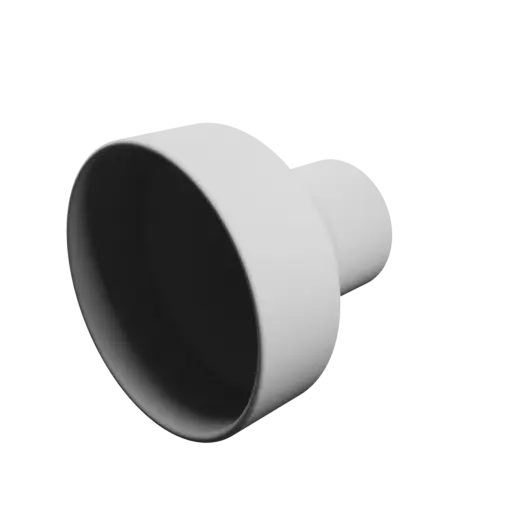 Tubing adapter STL 3D file ⌀ 106–56 mm (Length: 100 mm)