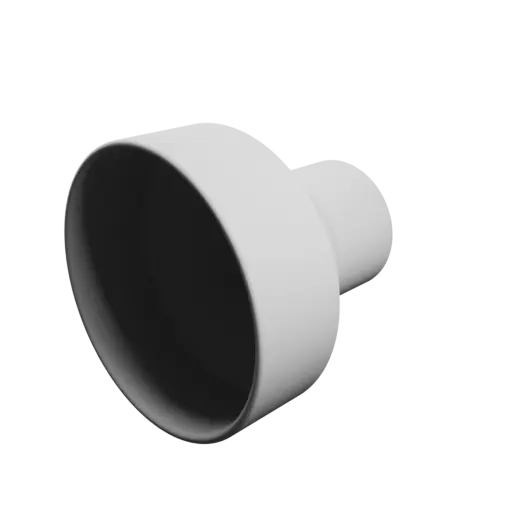 Tubing adapter STL 3D file ⌀ 104–54 mm (Length: 100 mm)
