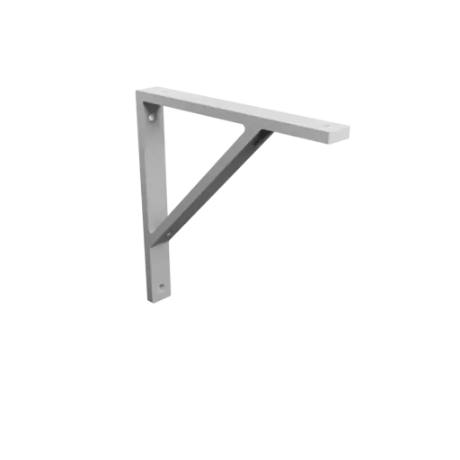 Support bracket 250×250 mm STL 3D file, thickness 10 mm, hole diameter 7 mm