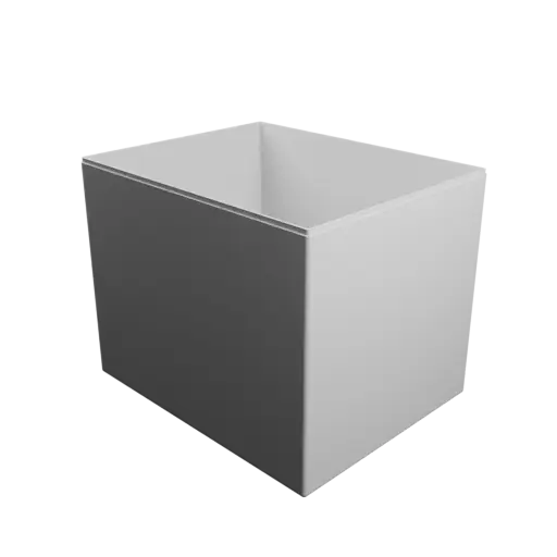 fichier 3D STL boîte rectangulaire avec couvercle - 250×200×200 mm, paroi 2 mm