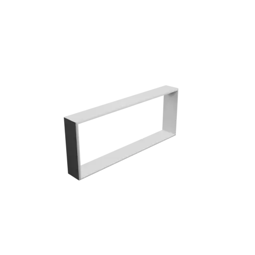 modèle 3D STL Adaptateur de conduit rectangulaire 214x83mm vers 215x83mm - transition: 20mm