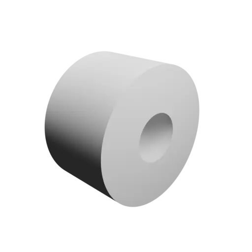 modèle 3D STL tube cylindrique Ø ext. 17 mm, Ø int. 6 mm, longueur 10 mm