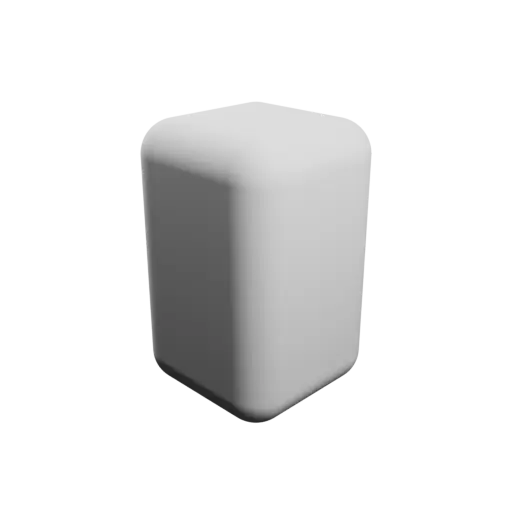 rectangular prism 25×25×40 mm and 5 mm fillets