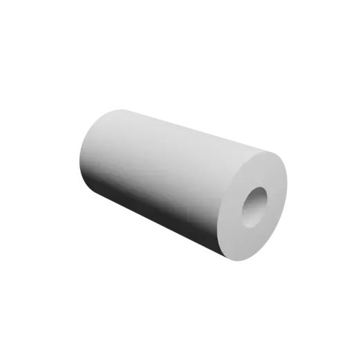 tube STL 3D model OD 12 mm, ID 4.5 mm, length 23 mm