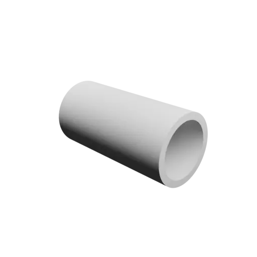 tube STL 3D model OD 25 mm, ID 20 mm, length 50 mm