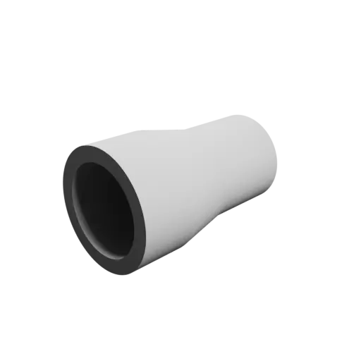 Tubing adapter STL file ⌀ 40–32 mm (Length: 66 mm)