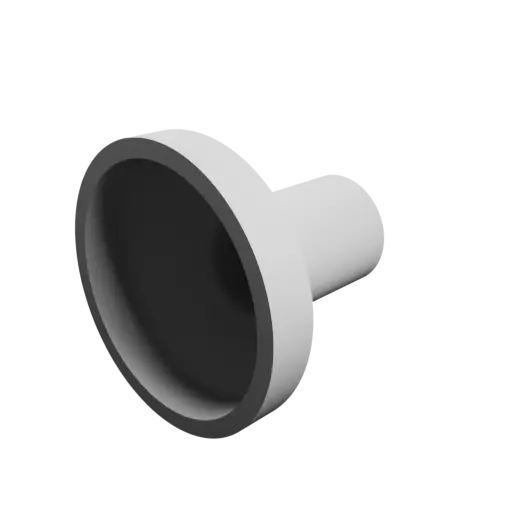 Tube adapter STL 3D file ⌀ 58–25 mm (Length: 50 mm)