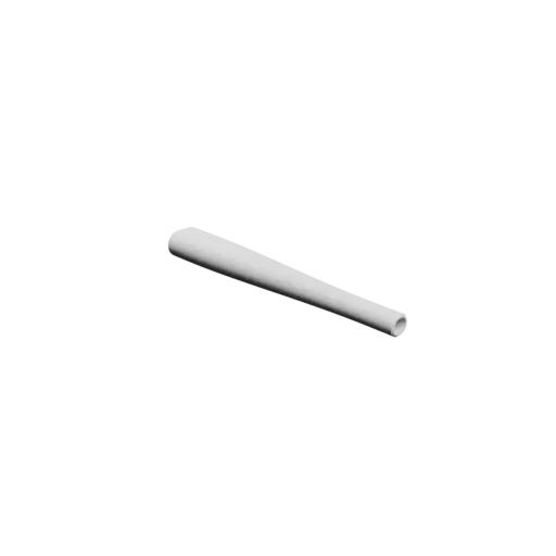 Oval duct transition adapter STL 3D file 25.6x15.7 mm to 11x10 mm – transition: 160 mm
