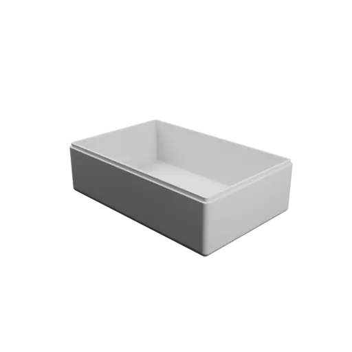 fichier STL boîte à base rectangulaire avec couvercle - 198×128×62 mm, paroi 4 mm