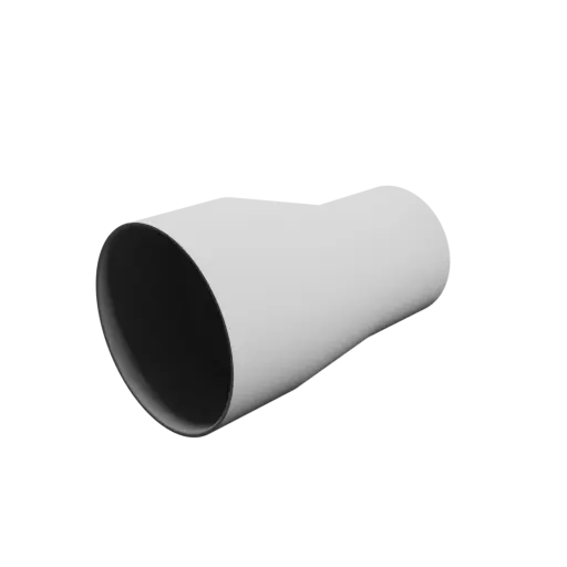 Tube adapter STL file ⌀ 115–85 mm (Length: 180 mm)