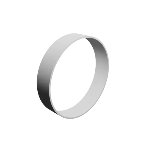 tube STL file OD 89 mm, ID 86 mm, length 19 mm