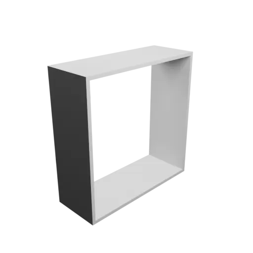 modèle 3D STL Adaptateur de tube rectangulaire 76x76mm vers 76x76mm - transition: 20mm