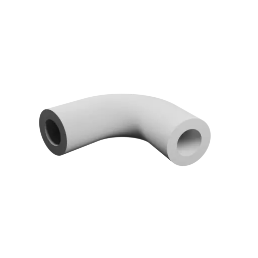 Pipe elbow STL file 110° ⌀OD: 7 mm ⌀ID: 4 mm thickness: 1.5 mm