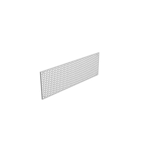 Honeycomb grille STL 3D file, center-to-center: 225x70mm, mesh: 5mm - Ø5mm