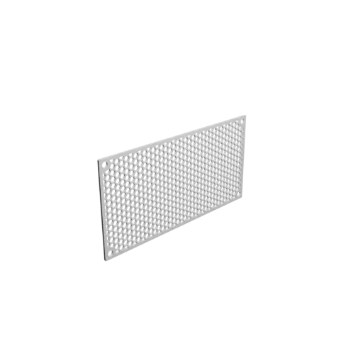 Honeycomb grid STL 3D file, center-to-center: 188x88mm, mesh: 5mm - Ø6mm
