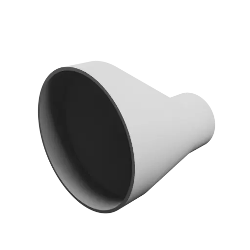 Tube adapter STL 3D file ⌀ 131–56 mm (Length: 110 mm)