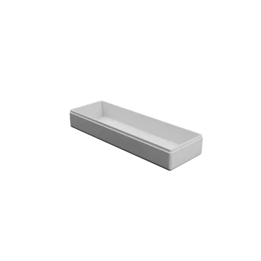 rectangular box with lid STL 3D model – 210×70×35 mm, wall thickness 3 mm