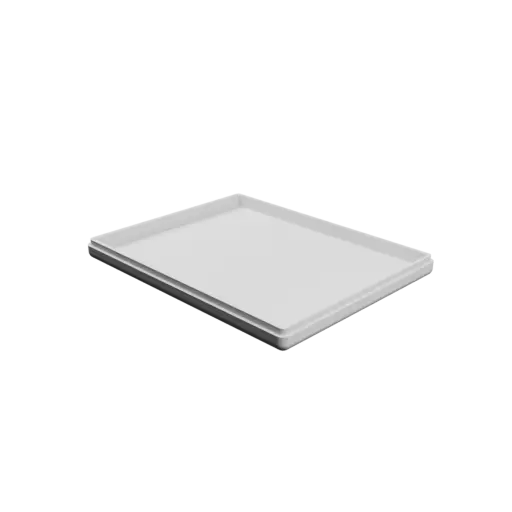 rectangular-base box with lid STL 3D model – 185×145×20 mm, wall thickness 4 mm