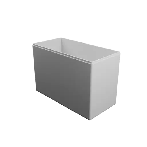 rectangular box with lid STL 3D file – 200×100×140 mm, wall thickness 3 mm