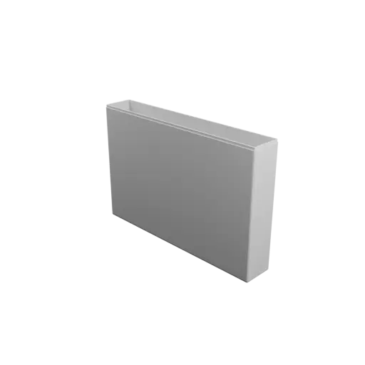 rectangular-base box with lid STL 3D file – 300×50×200 mm, wall thickness 2 mm